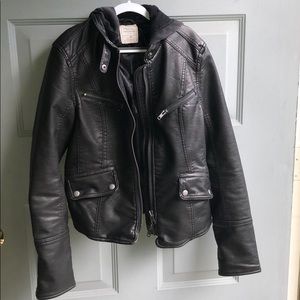 Free people leather jacket